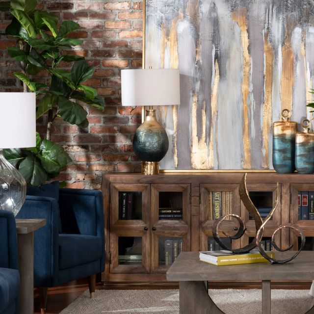 Crestview Collection Beverly Blue Table Lamp-1