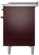 Ilve® Nostalgie II Series 48" Burgundy Pro Style Dual Fuel Range-2