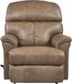 La-Z-Boy® Reed Beige Leather Manual Rocking Recliner-2