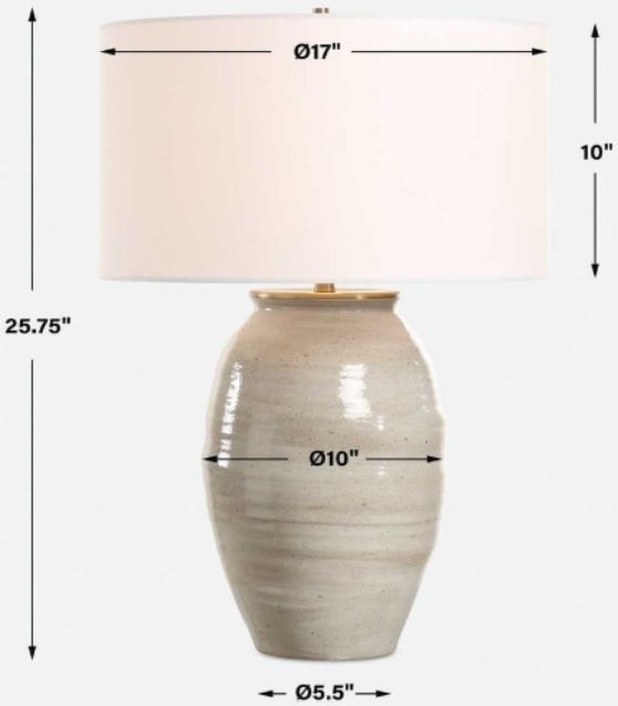 Uttermost® Amos Rustic Blue Gray Table Lamp-3