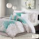 Olliix by Madison Park Aqua Queen Lola Comforter Set-1