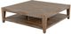Sunny Designs™ Durango Weathered Square Brown Cocktail Table-0