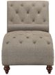 Mazin Furniture Bonne Brown Chaise with Nailhead and Pillow-2