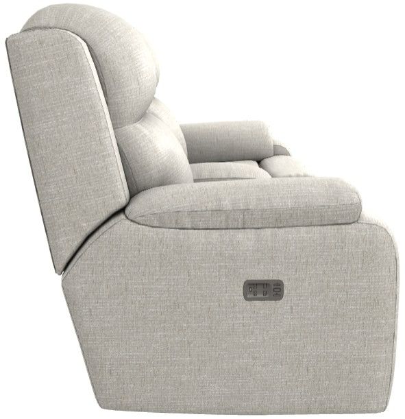 La-Z-Boy® Dorian Dove Power Reclining Loveseat with Console, Headrest, and Lumbar-2