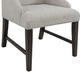 Elements International Montrose Espresso/Light Gray Upholstered Dining Host Chair-5