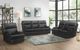 Mazin Furniture Sethos Black Power Reclining Loveseat with Center Console-4