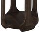 International Furniture Direct Balam Stained Dark Round End Table-4