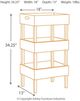 Signature Design by Ashley® Yulton Antiqued White Storage Shelf-1