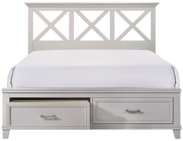 Bernards Nova II Gray Queen Panel Storage Bed-2