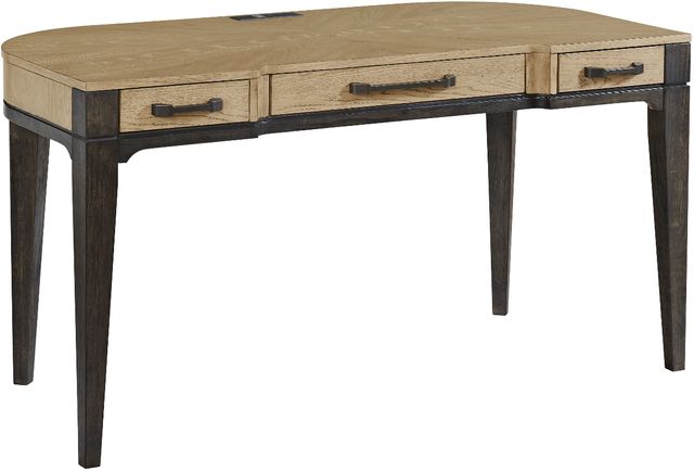 Emerald Home Sutton Place Caramel Desk with Cocoa Base-0