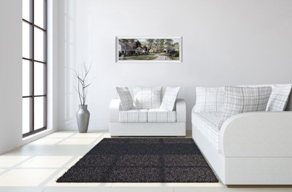 Classy Art The Covered Bridge by Saunders, B. Mirrored Frame Wall Art-2