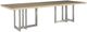Century® Milan Blonde Cerused Extendable Dining Table with Stainless Steel Base-0