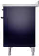 Ilve® Nostalgie II Noblesse 48'' Midnight Blue Pro Style Induction Range with Chrome Trim-3