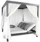 CabanaCoast® Customizable Muse Aluminum Outdoor Cabana Daybed with 4 Curtain-0