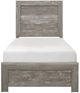 Homelegance® Corbin Gray Twin Panel Bed in a Box-2