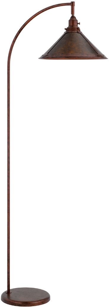 Cal® Lighting & Accessories Downbridge Rust Floor Lamp-2
