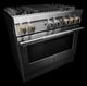 JennAir® RISE™ 36" Stainless Steel Pro Style Dual Fuel Range-3