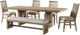 Intercon Landmark Beige/Weathered Oak Backless Bench-1