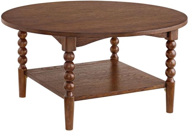 Martin Svensson Turned Wood Cocoa Brown Coffee Table-0