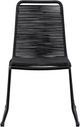 Armen Living Shasta Outdoor Black Stackable Dining Chair-4