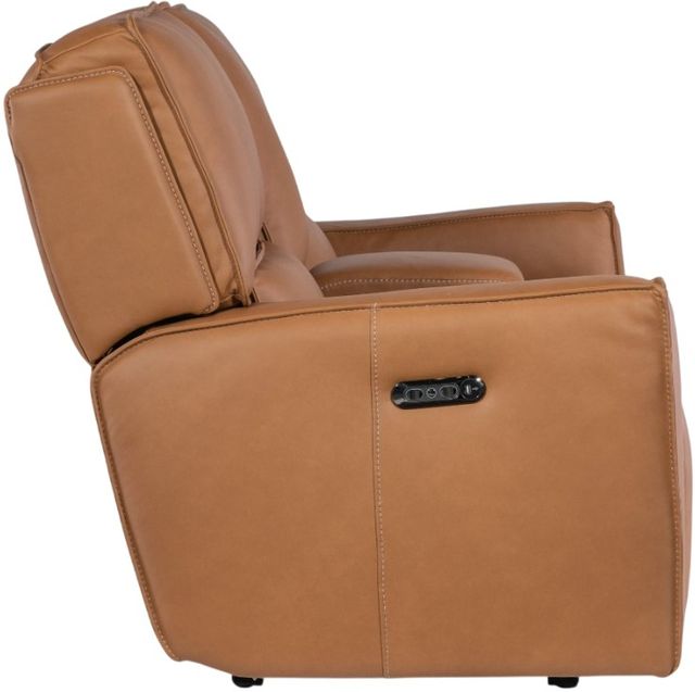 Hooker® Furniture MS Miles Oslo Antelope Power Reclining Loveseat with Power Headrest and Console-3