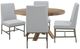 Parker House® Crossings 5-Piece Brown/Gray Round Dining Set-0
