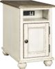 Signature Design by Ashley® Realyn Brown Chairside End Table with Antique White Base-0