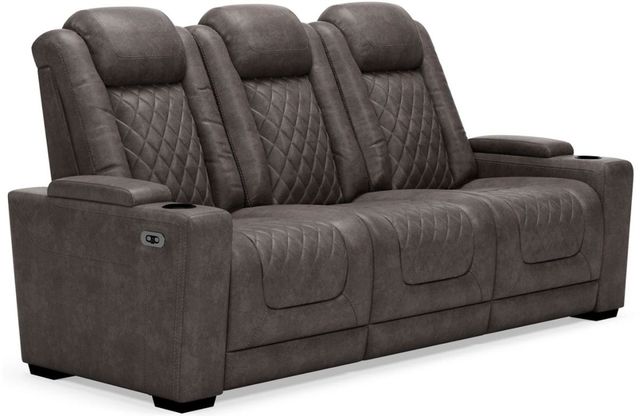 Signature Design by Ashley® HyllMont 3-Piece Gray Power Reclining Living Room Set-1