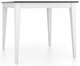 Canadel Customizable Gourmet Peppercorn Washed 36"H Dining Table with Dove White Legs-0