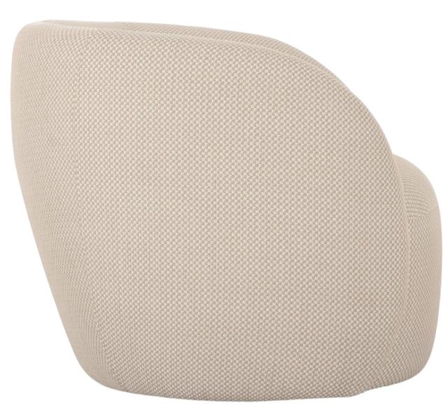 Moe's Home Collection Rae Beige Check Plastic/Polyester Outdoor Accent Chair-2