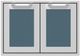 Hestan® AGAD Series 30" Pacific Fog Outdoor Double Access Door-0