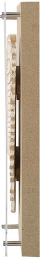 A & B Home 2-Piece White Washed Wood Carved Wing Wall Art-1