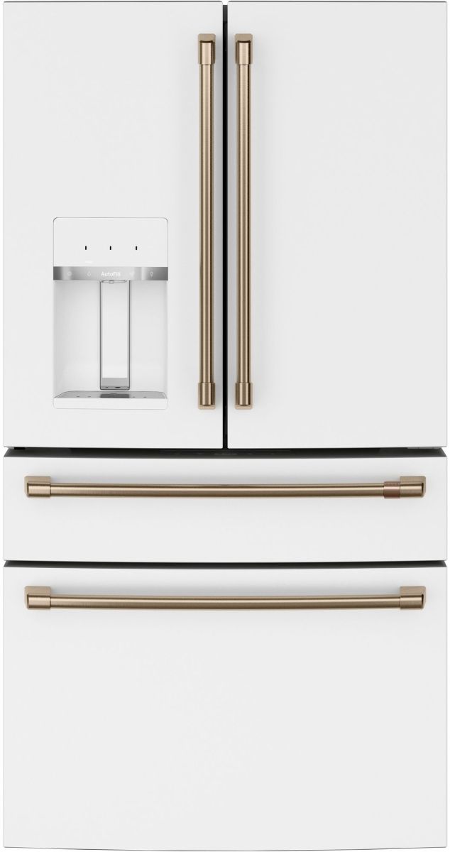 Café™ 36" 27.6 Cu. Ft. ENERGY STAR® Matte White 4-Door French Door Refrigerator-0