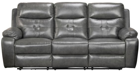 Mazin Furniture Primus Grey Power Reclining Sofa with Drop-Down Table-1