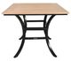 CabanaCoast® Customizable Skye Aluminum/Wooden 36" Outdoor Square Dining Table-1