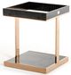 VIG Furniture A&X Padua Black/Rosegold End Table-0