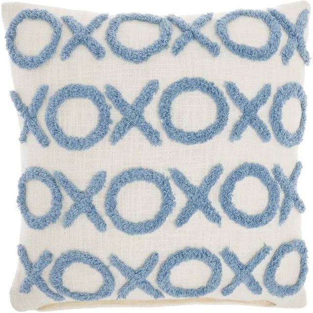 Nourison Home™ Lifestyle Ocean Tufted XOXO Throw Pillow-0