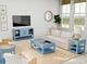 Riverside Furniture Rosalie Cabana Blue Door Console-1