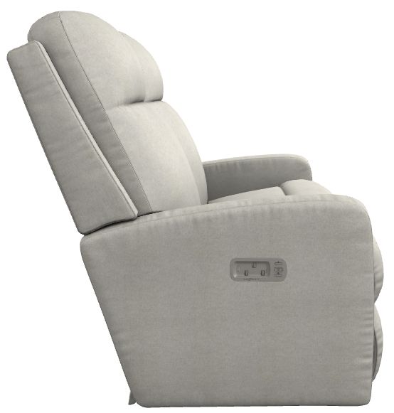 La-Z-Boy® Finley Oyster Power Reclining Loveseat with Headrest-3