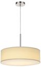 Cal® Lighting & Accessories Brushed Steel/Light Gray Dimmable Pendant-1