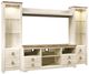 Signature Design by Ashley® Willowton 4-Piece Whitewash Entertainment Center-0