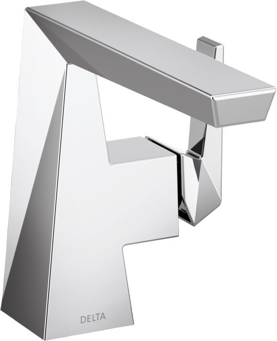 Delta Trillian™ Lumicoat® Chrome Single Handle Bathroom Faucet with Drain-0