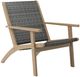 New Classic® Home Furnishings Radius Gray Acacia/Wicker Outdoor Patio Side Chair-0