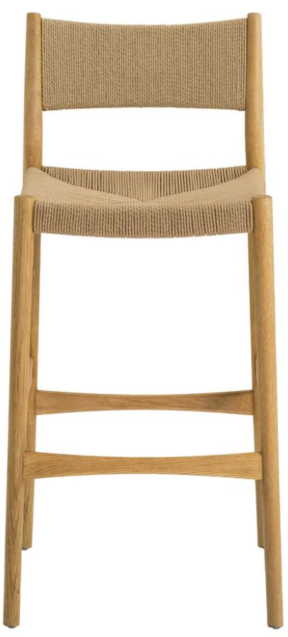 Armen Living Erie Natural Oak Bar Stool-1