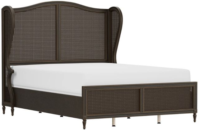 HH2 Home Sausalito Modish Oiled Bronze King Upholstered Panel Bed-0