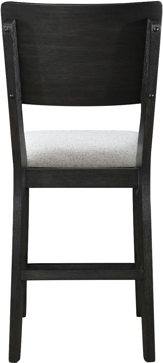 Crown Mark Cline Black/Light Gray Counter Height Chair-2