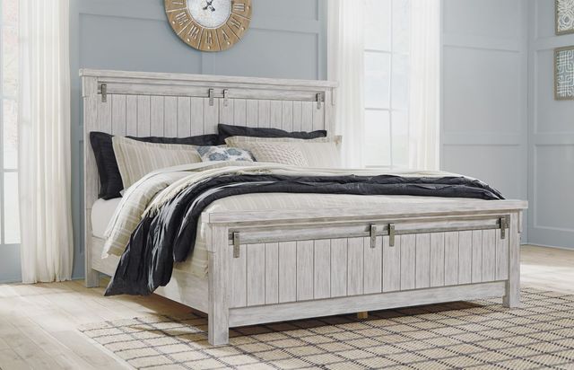 Signature Design by Ashley® Brashland White California King Panel Bed-1