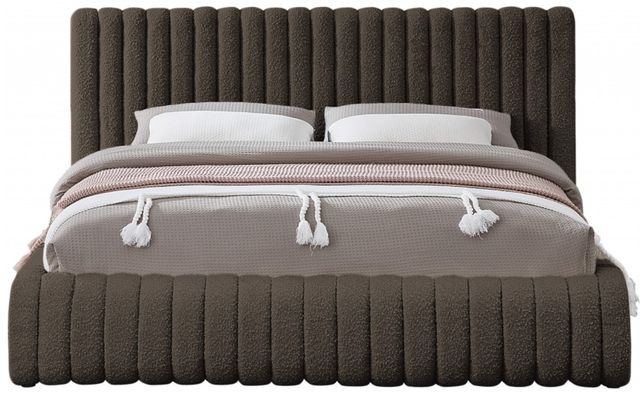 Meridian Furniture Nash Brown Full Upholstered Panel Bed-1