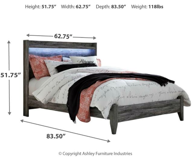 Signature Design by Ashley® Baystorm Gray Queen Panel Bed-1