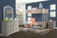 American Woodcrafters 7820 Stonebrook Antique Gray Twin/Twin Bunkbed-1